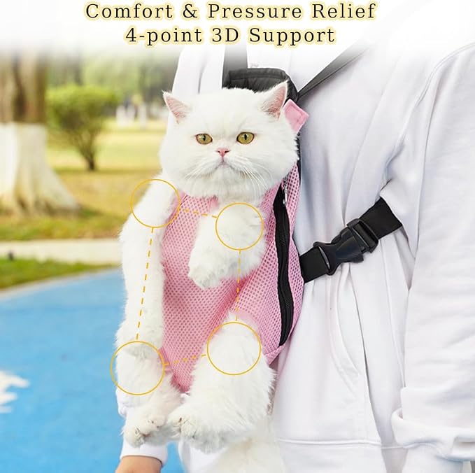 Dog Carrier Backpack, Adjustable Puppy Front Carrier Backpack, Ventilated Dog - Image 3