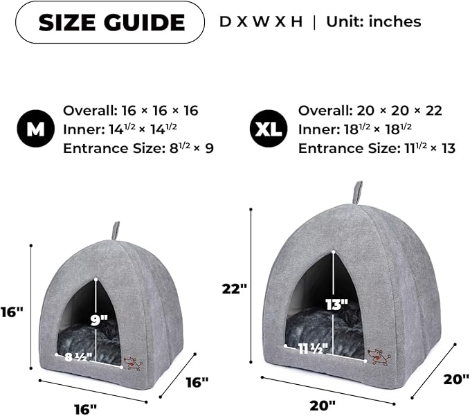 Best Pet Supplies Dog House Bed Crate Mat Tent Indoor Round Soft Plush - Image 5
