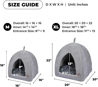 Best Pet Supplies Dog House Bed Crate Mat Tent Indoor Round Soft Plush - Image 5