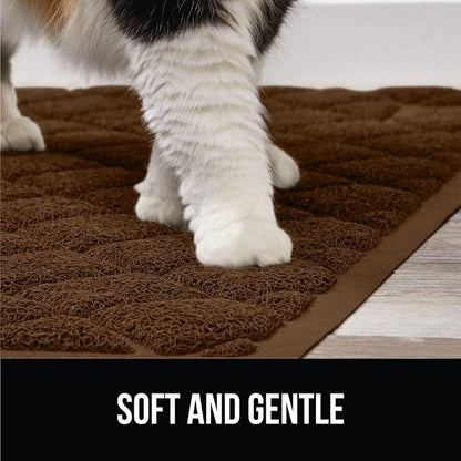 GORILLA GRIP Cat Litter Box Mat, Water Resistant, US Designed Kitty Litter - Image 8