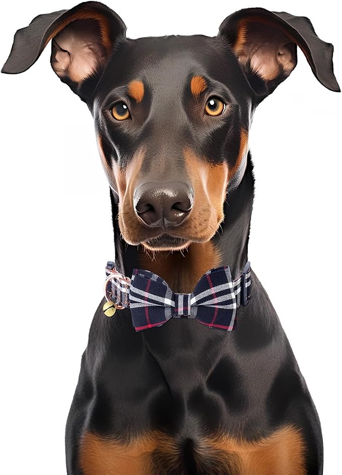 Yizepet Dog Collar with Bow Tie- Adjustable pet Collar - Image 6