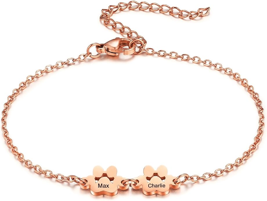 MeMeDIY Personalized Paw Print Bracelet by MeMeDIY