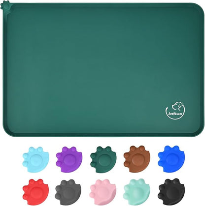 Silicone Waterproof Dog Cat Pet Feeding Mats, Non Slip, Easy Clean Pet Dog Cat by Juqiboom