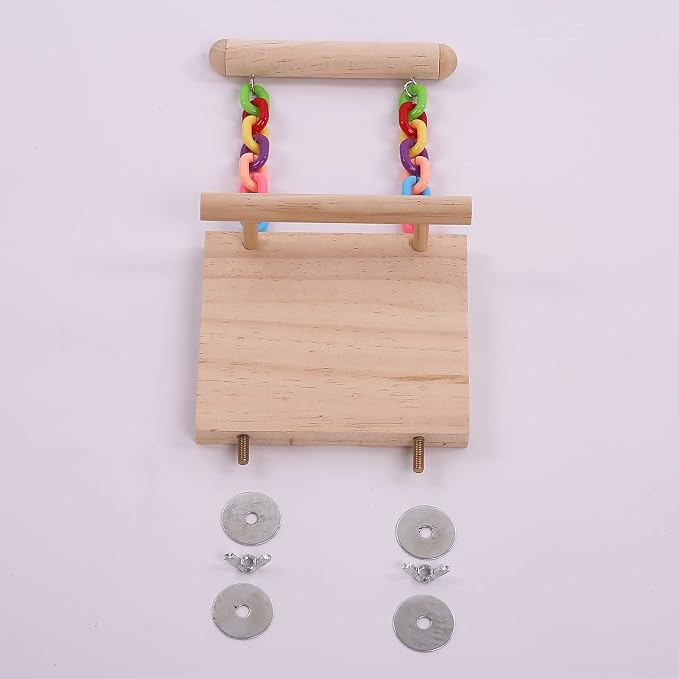 Parrot Climbing Ladder, Bird Wooden Playground - Image 5