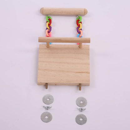 Parrot Climbing Ladder, Bird Wooden Playground - Image 5