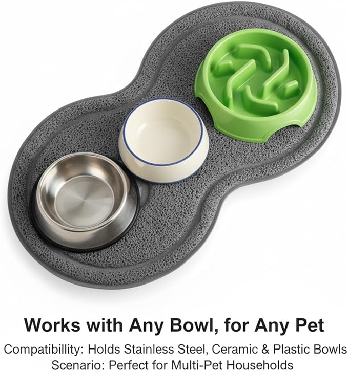 Non-Slip Pet Food Mat, Waterproof Dog Cat Bowl Placemat - Image 7