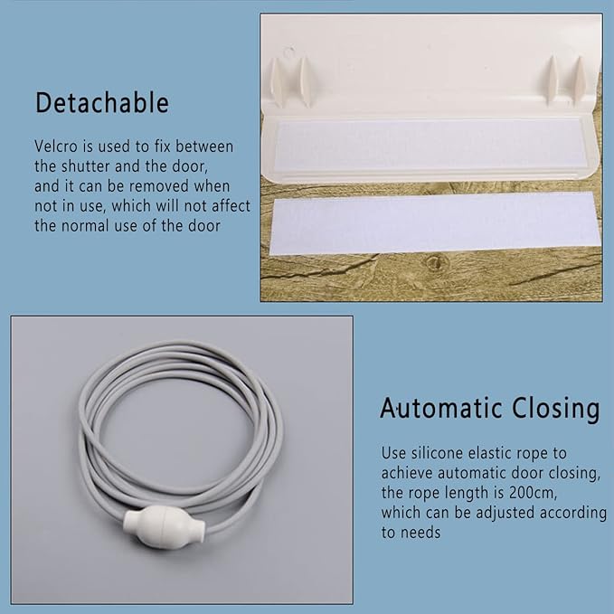 Pets Automotic Door Opener, Automatic Lockable Pet Dog Door Automatic Gate - Image 6