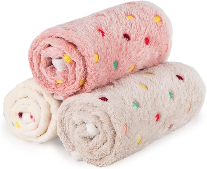 Dono 1 Pack 3 Dog Blankets, Soft Fluffy Fleece Pet Blanket Warm Sleep Mat Paw - Image 2