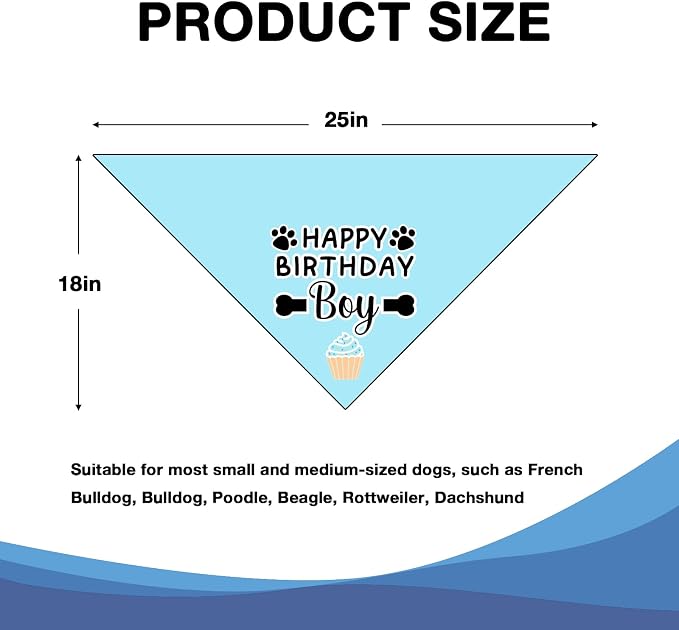 Dog Birthday Bandana Boy Happy Birthday Gifts - Image 6