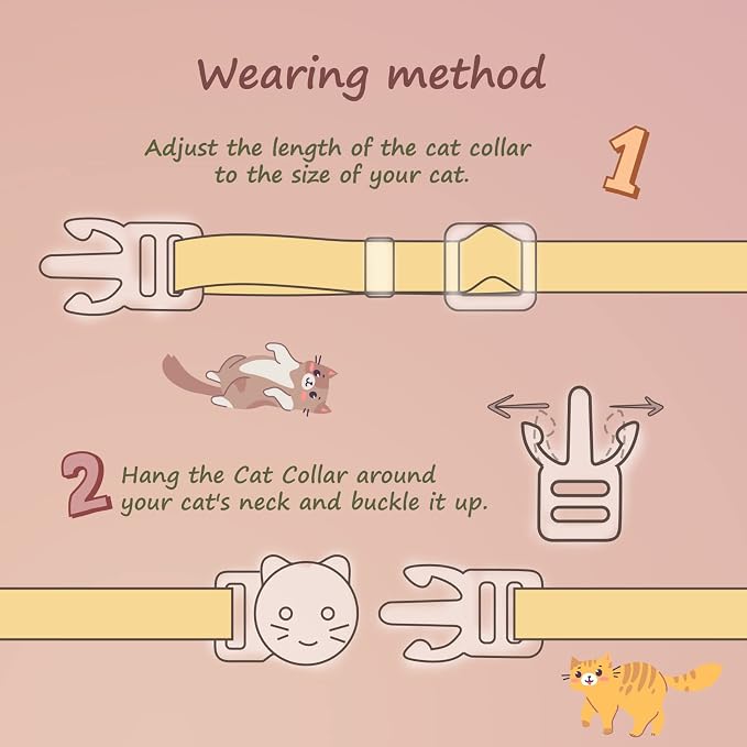 2 Pack Cotton Breakaway Cat Collar - Image 4
