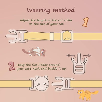2 Pack Cotton Breakaway Cat Collar - Image 4