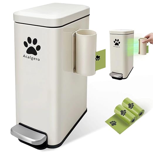 Dog Poop Trash Can Outside by Unknown