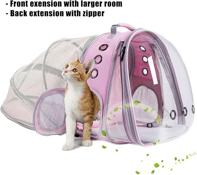 Dual Expandable Cat Backpack Carrier, Fit up to 20 lbs, Expandable Pet Carrier - Image 4