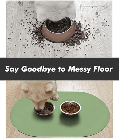 Absorbent Dog Food Mat-Dog Mat for Food and Water Bowl, Quick Dry Pet Food Mat - Image 3