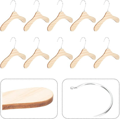 10pcs 8.66-inch Wooden Pet Hangers - Image 9