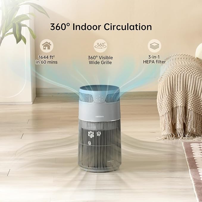 WiseSky Pet Air Purifier for Cat Owners, High-Efficiency Air Purifier for Cat - Image 8