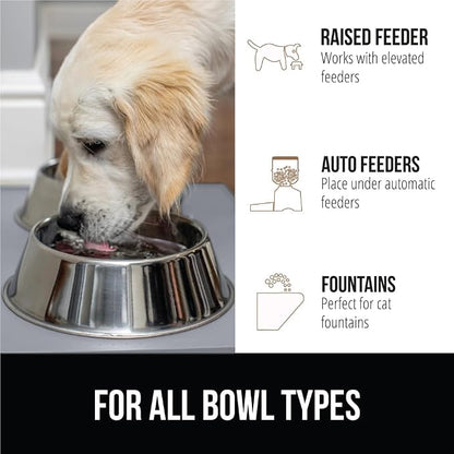 GORILLA GRIP 100% Waterproof Raised Edge BPA Free Silicone Pet Feeding Mat - Image 6