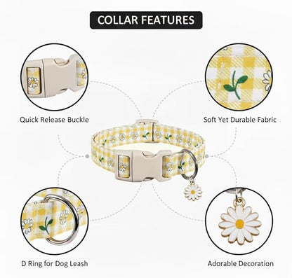 Cute Dog Collar, Spring Summer Design Floral Collar - Image 3