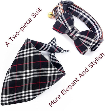 Yizepet Dog Collar with Bow Tie- Adjustable pet Collar - Image 2