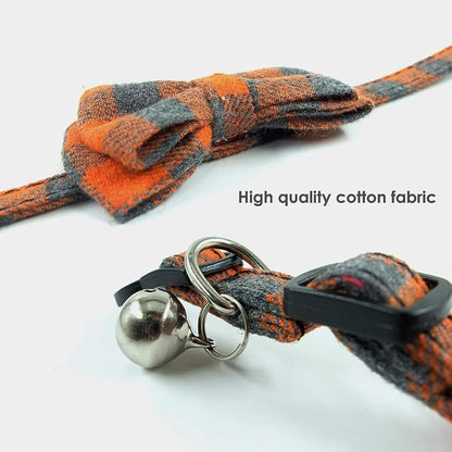 Cat Collars Breakaway with Bell and Bow Tie, Plaid Design Adjustable Safety - Image 6