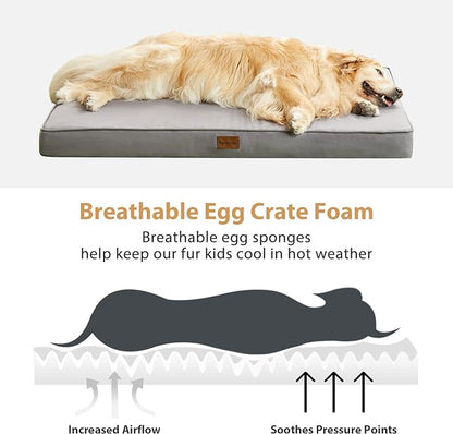 BFPETHOME Outdoor Dog Beds for Large Dogs, Waterproof Dog Bed for Medium - Image 5