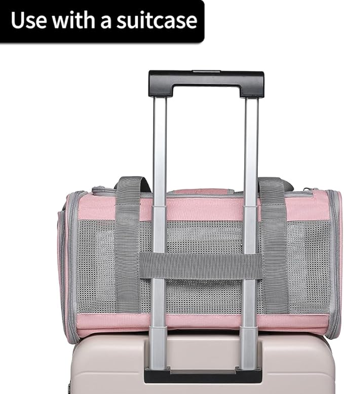 Airline Approved Pet Carrier for Cats and Small Dogs, Breathable and - Image 4