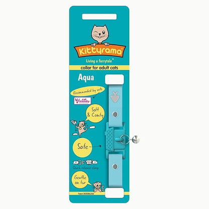 Kittyrama Aqua Cat Collar with Bell - Image 6