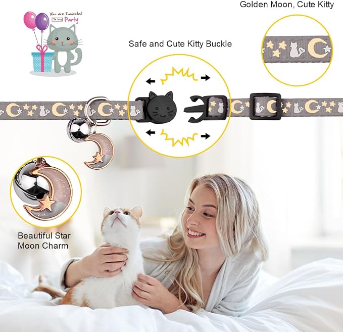 Baeuppit 2PCS Breakaway Cat Collars - Image 3