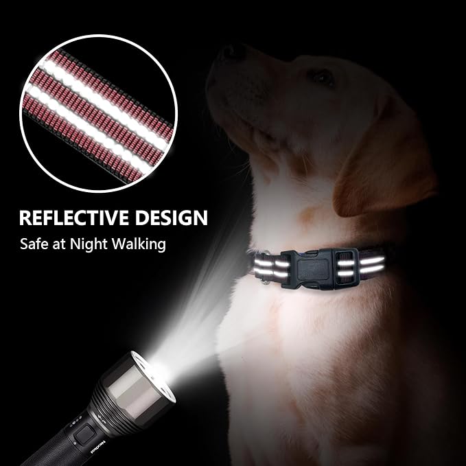 Hikiko Martingale Dog Collars Reflective Nylon Dog Collar - Image 2
