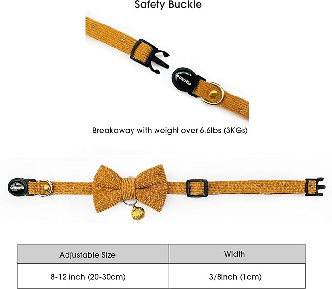 Safety Quick Release Cat Collars, Soft Kitten Collars - Image 4