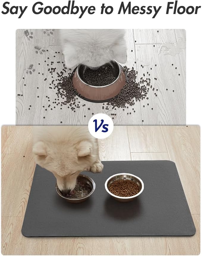 MontVoo-Absorbent Pet Feeding Mat-No Stains Pet Mat - Image 4