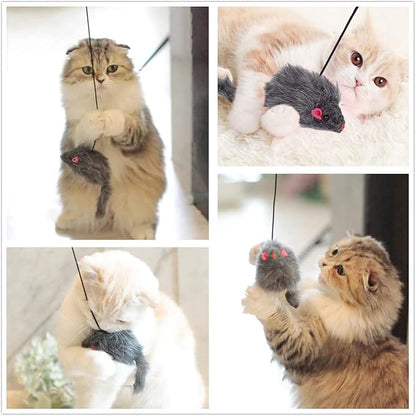 Kalimdor Interactive Cat Feather Toys, Retractable Teaser Toy ，Hanging - Image 4