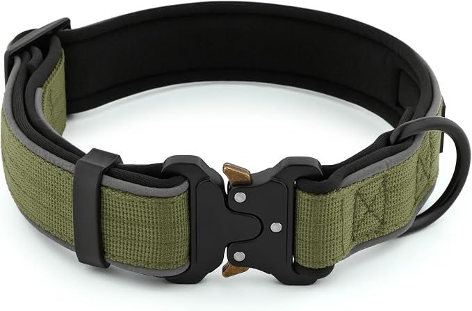 Plutus Pet Tactical Dog Collar, Reflective, Adjustable Heavy Duty Dog Collar - Image 2