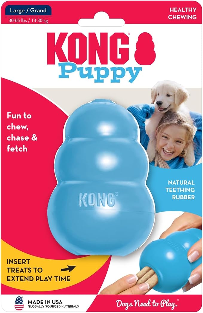 KONG - Puppy Toy - Natural Teething Rubber - Fun to Chew, Chase and Fetch - Image 10