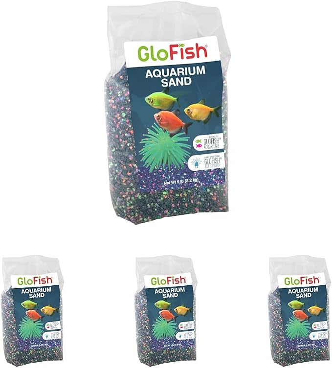 GloFish Aquarium Sand 5 Pounds, Complements Tanks and Décor by GloFish