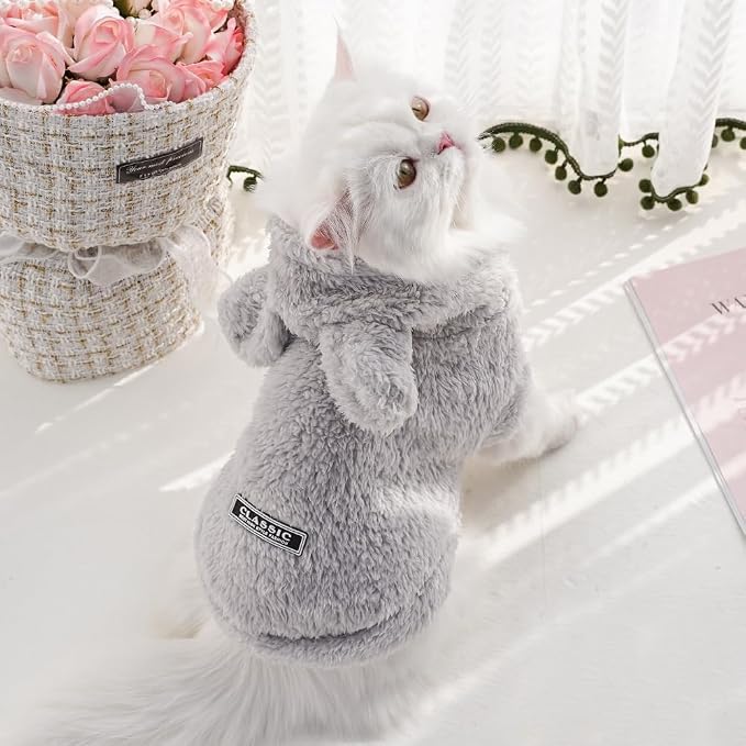 Selena Cat Bunny Ears Costume Cute Dog Kitten Hoodies Sweater Rabbit Ears Puppy - Image 2