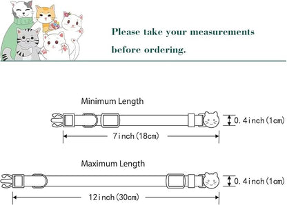 Yizepet Cat Collars with Bells, Breakaway Kitten Collar, Cute Kitty Collar - Image 5