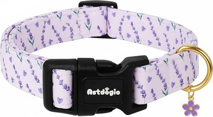 Dog Collar for Medium Dogs, Spring Purple Dog Collars by Unknown