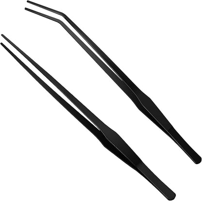 Aquarium Tweezers Extra Long 15 inches, Luxiv Stainless Steel Straight and by LuxivLLC
