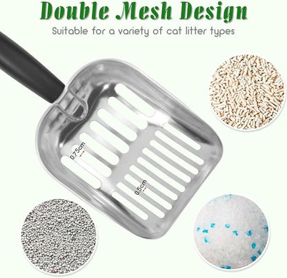 Cat Litter Scoop -Metal Cat Litter Scoop-Sturdy Mesh Scooper - Image 4
