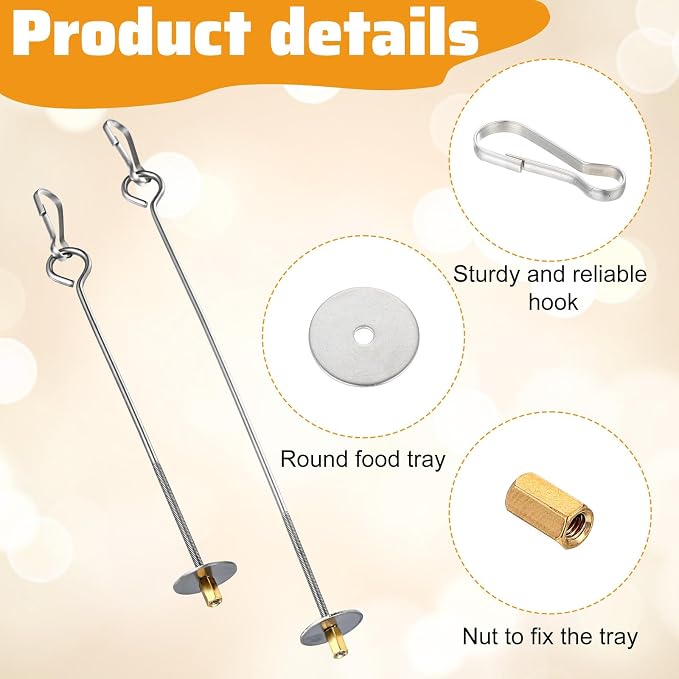 2PCS Bird Cage Food Holder - Image 5
