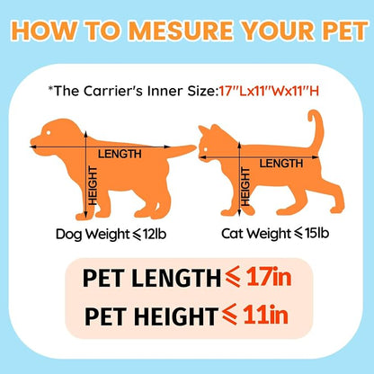 Petskd Top-Expandable Pet Carrier 19x13x9 Inches Southwest Allegiant Airlines - Image 4