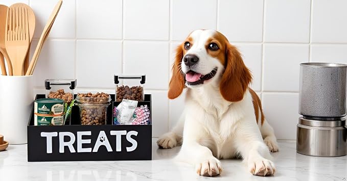 Morezi Dog Food Organizers Storage cat Treat jar Organizer Great - Image 6
