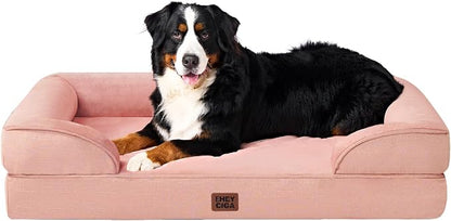 EHEYCIGA Orthopedic XL Dog Beds, Waterproof Memory Foam Dog Bed by EHEYCIGA