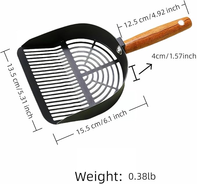 Chinshwehaw Premium Stainless Steel Cat Litter Scoop-Triple Guard - Image 3