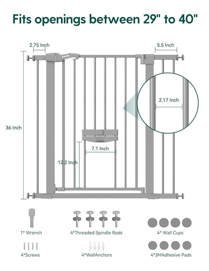 BABELIO 36 Inch Extra Tall Baby Gate - Image 7