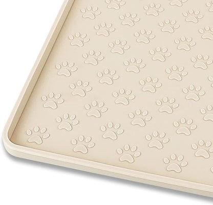 Ptlom Silicone Pet Placemat for Dog and Cat, Waterproof Anti-Slip Pet Feeding by PTLOM