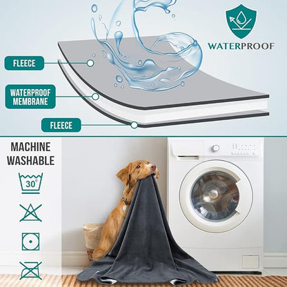 PetAmi Waterproof Dog Blanket for Small Medium Pets Dogs Cats, Pet Couch Cover - Image 3