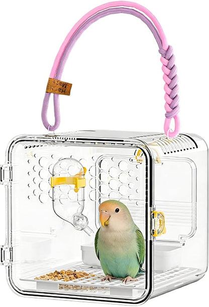 Bird Carrier - Portable Clear Cage by Unknown