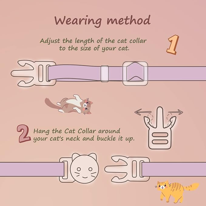 2 Pack Cotton Breakaway Cat Collar - Image 4